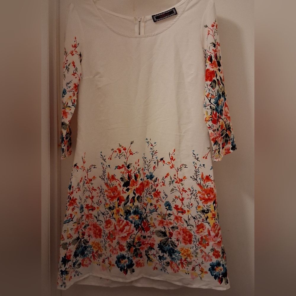 Gorgeous Floral Lightweight Semi-Sheer Summer Dress